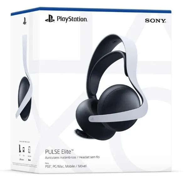 HEADSET SONY PULSE ELITE PS4, PS5 E PC BRANCO