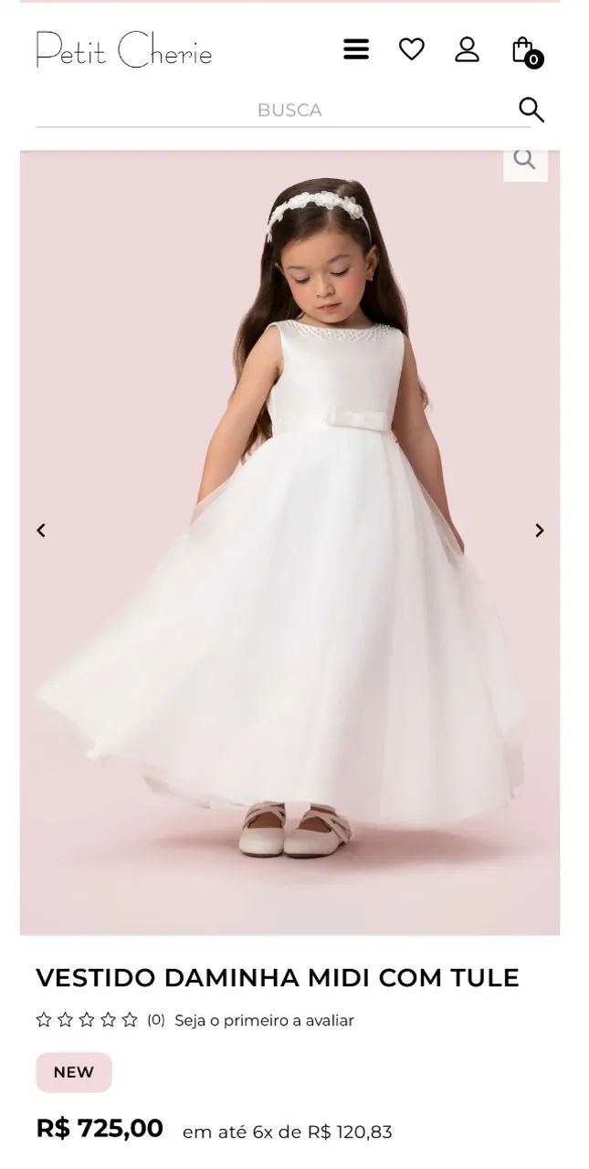Vestido dama/noivinha 
