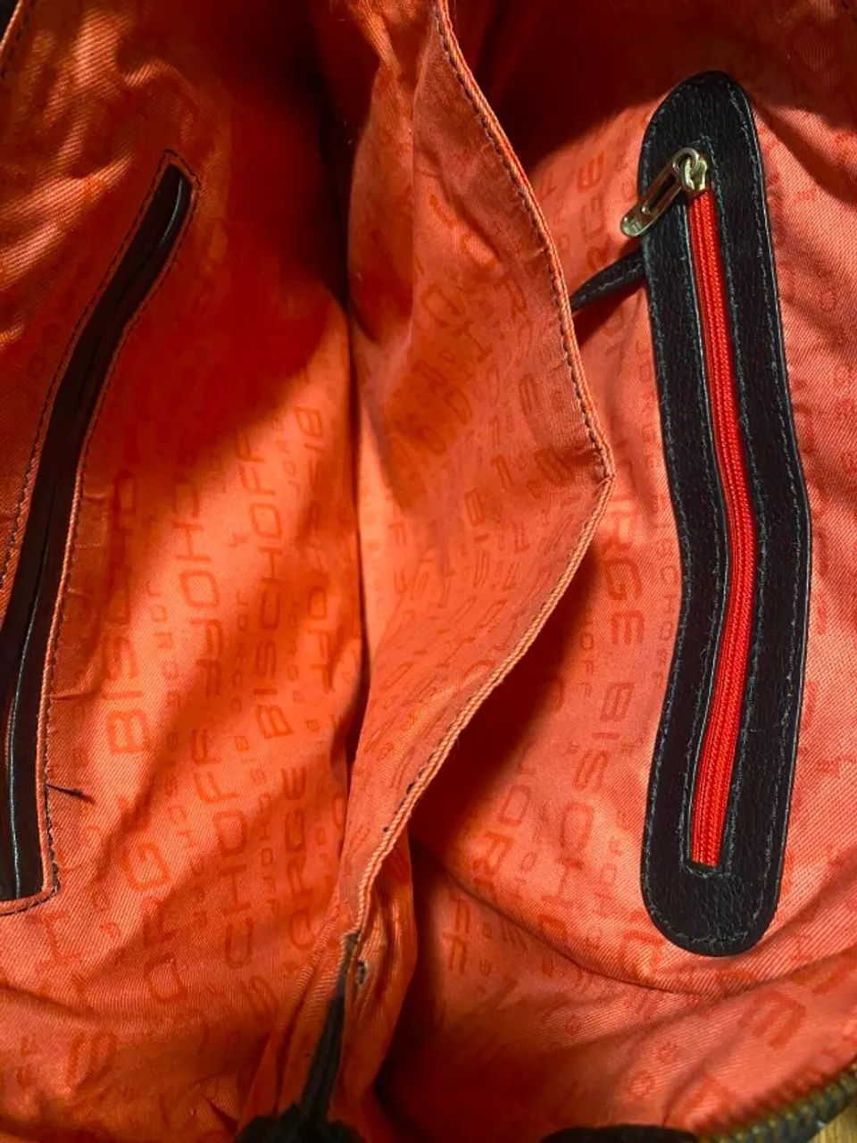 Bolsa Couro Jorge Bischoff Croco preta - Foto 4