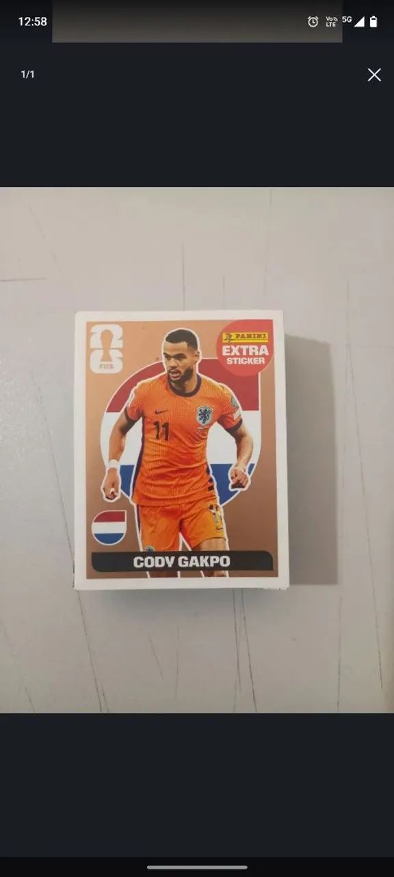 Figurinha Cody Gakpo Extra Copa 2026 - Hobbies e coleções - Parque