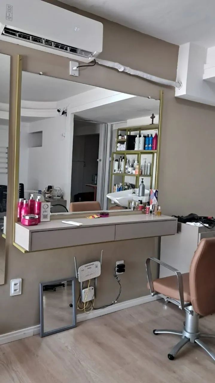 Bancada e Espelho para salão de beleza! - Móveis Para Organização ...
