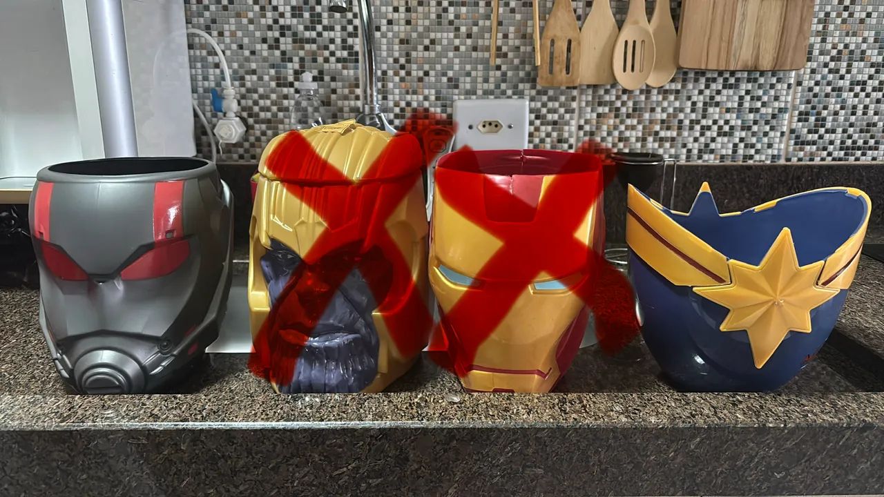 Balde de pipoca MARVEL (Exclusivo Filmes CINEPOLIS)