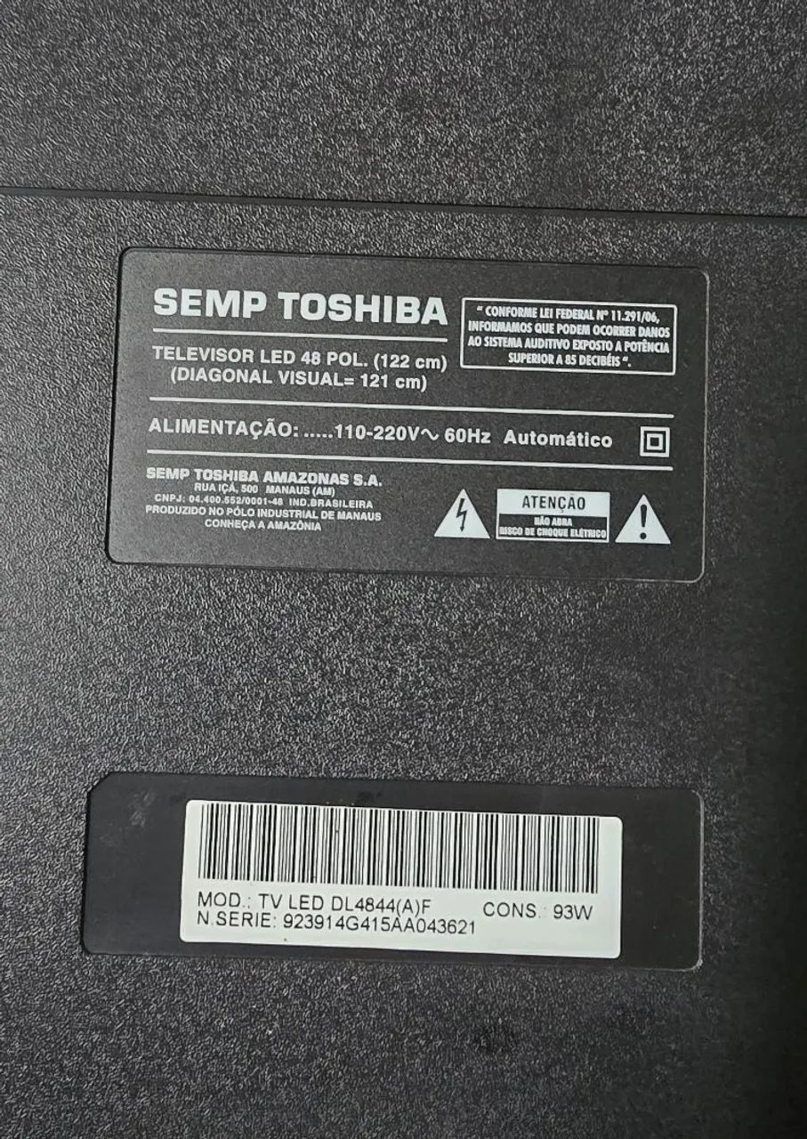 TV LED 48 polegadas - Semp Toshiba - Foto 3