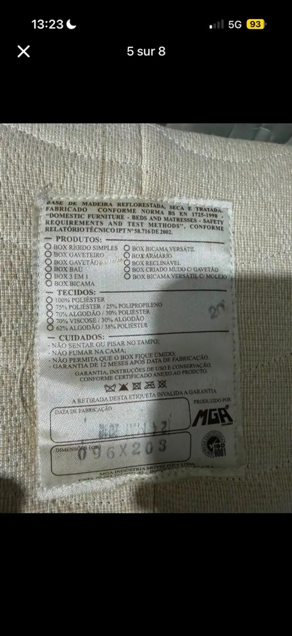Cama de solteiro king com box + colchao - Foto 4