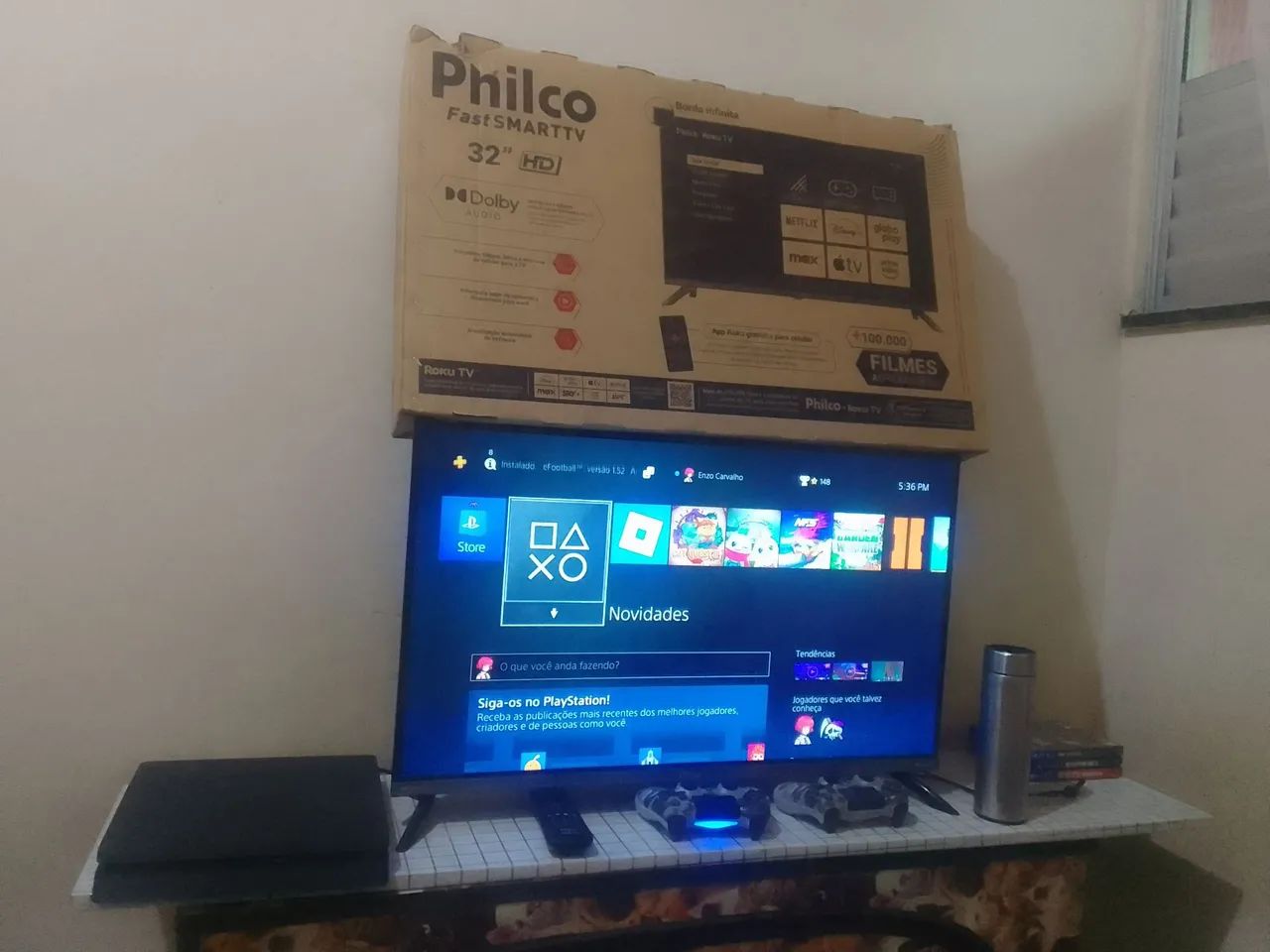 Tv 32 e ps4 oportunidade 