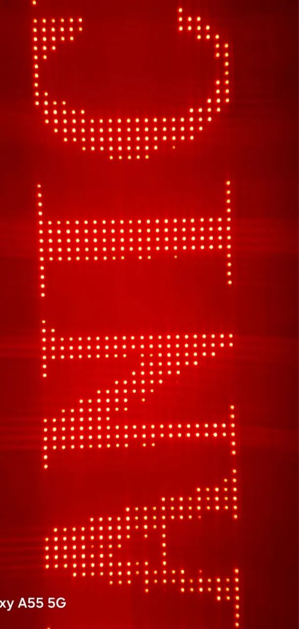 Painel de LED - interno - letras vermelhas - Foto 3