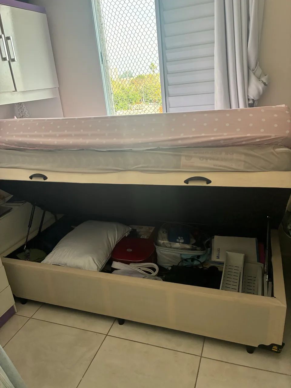 Cama Box Baú Solteiro + Colchão de Espuma D20 Plumatex (Usados - Foto 3