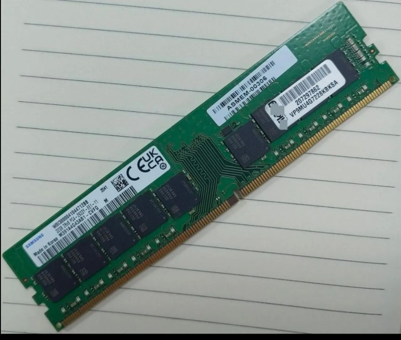 【32GB】Samsung DDR4-2933 UDIMM 32GB Memória Samsung 32GB DDR4 2933MHz ECC UDIMM - Memória RAM - Vila