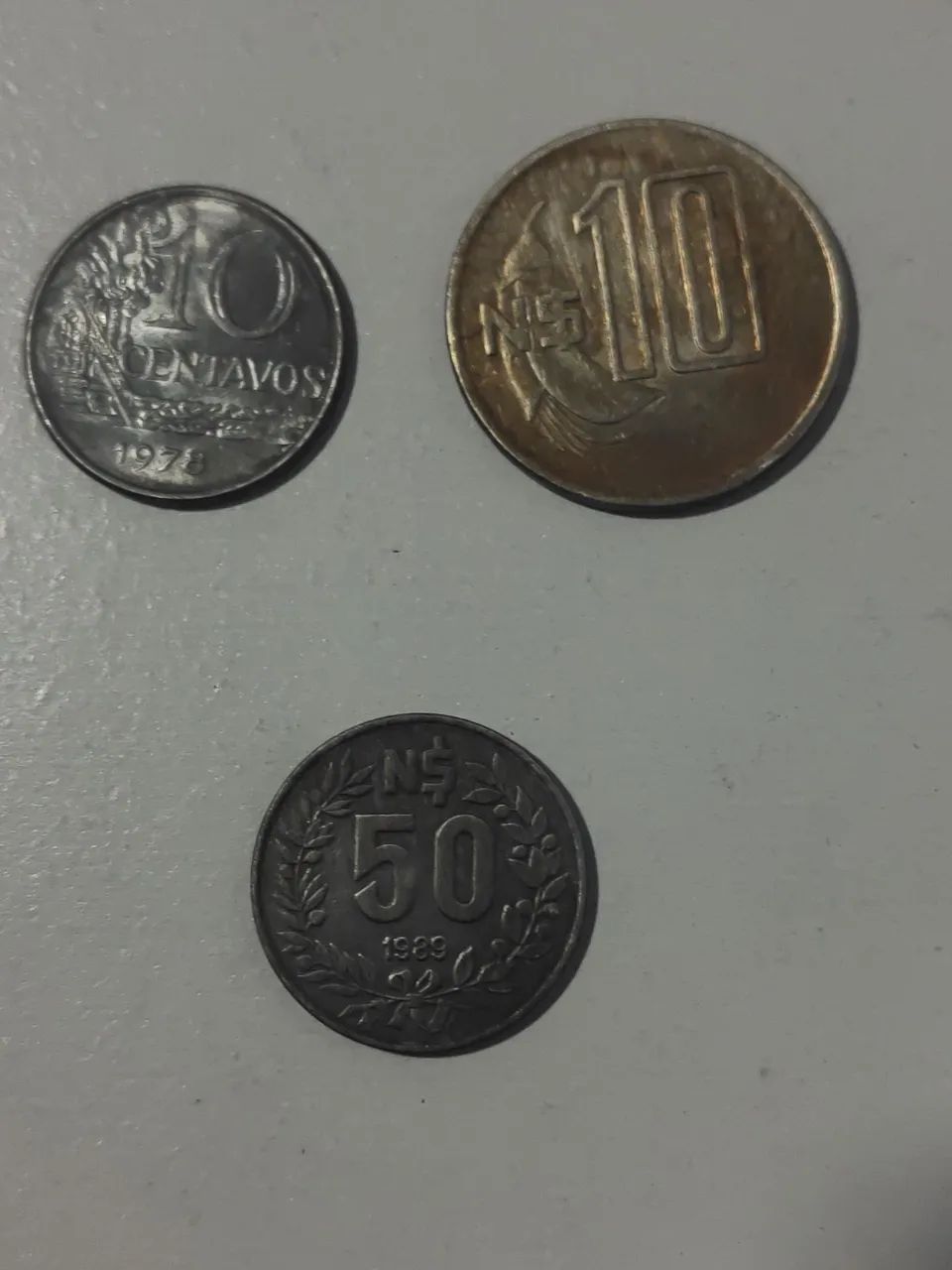 Lote com 3 Moedas Antigas do Uruguai (Coleção / Numismática) - Foto 2