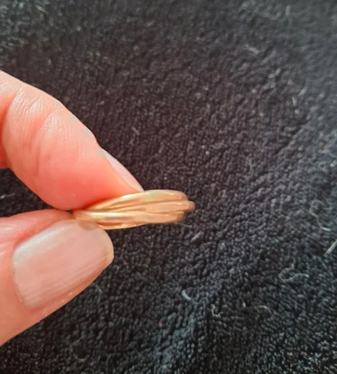 Aliança Tripla em Ouro 18k  - Foto 2