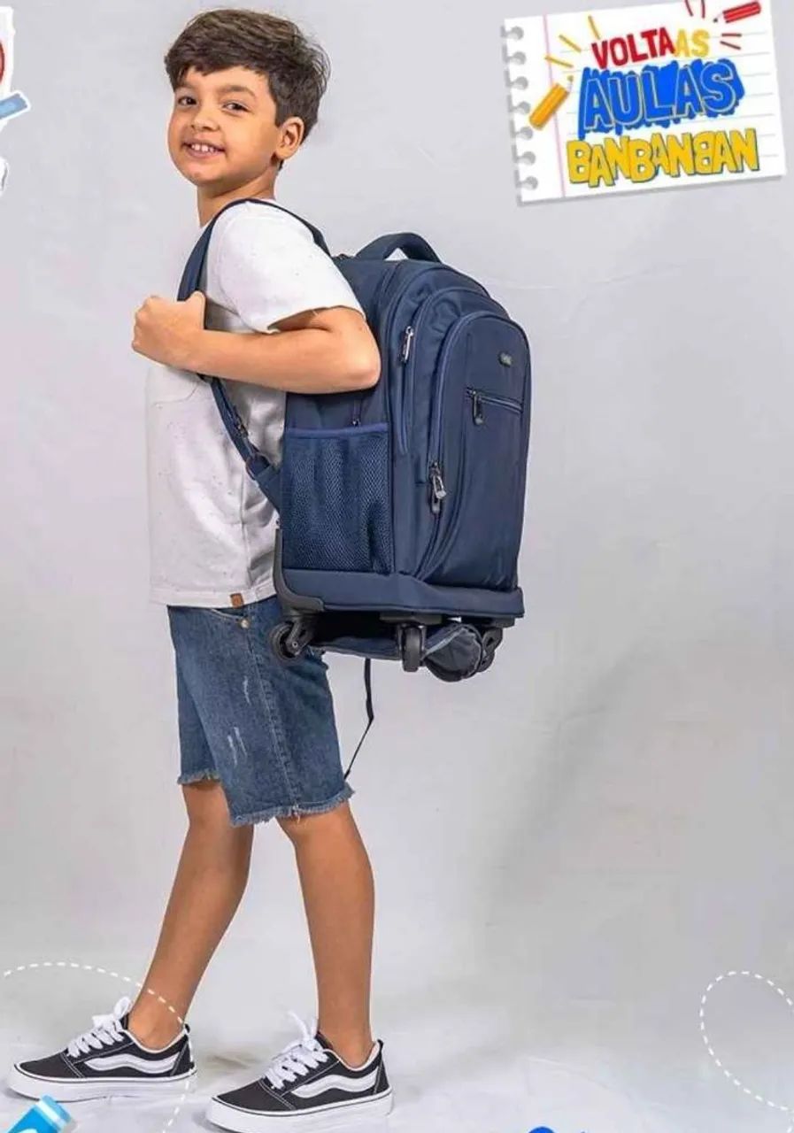 OFERTA MOCHILA JUVENIL 4 RODAS REFORÇADA  - Foto 3