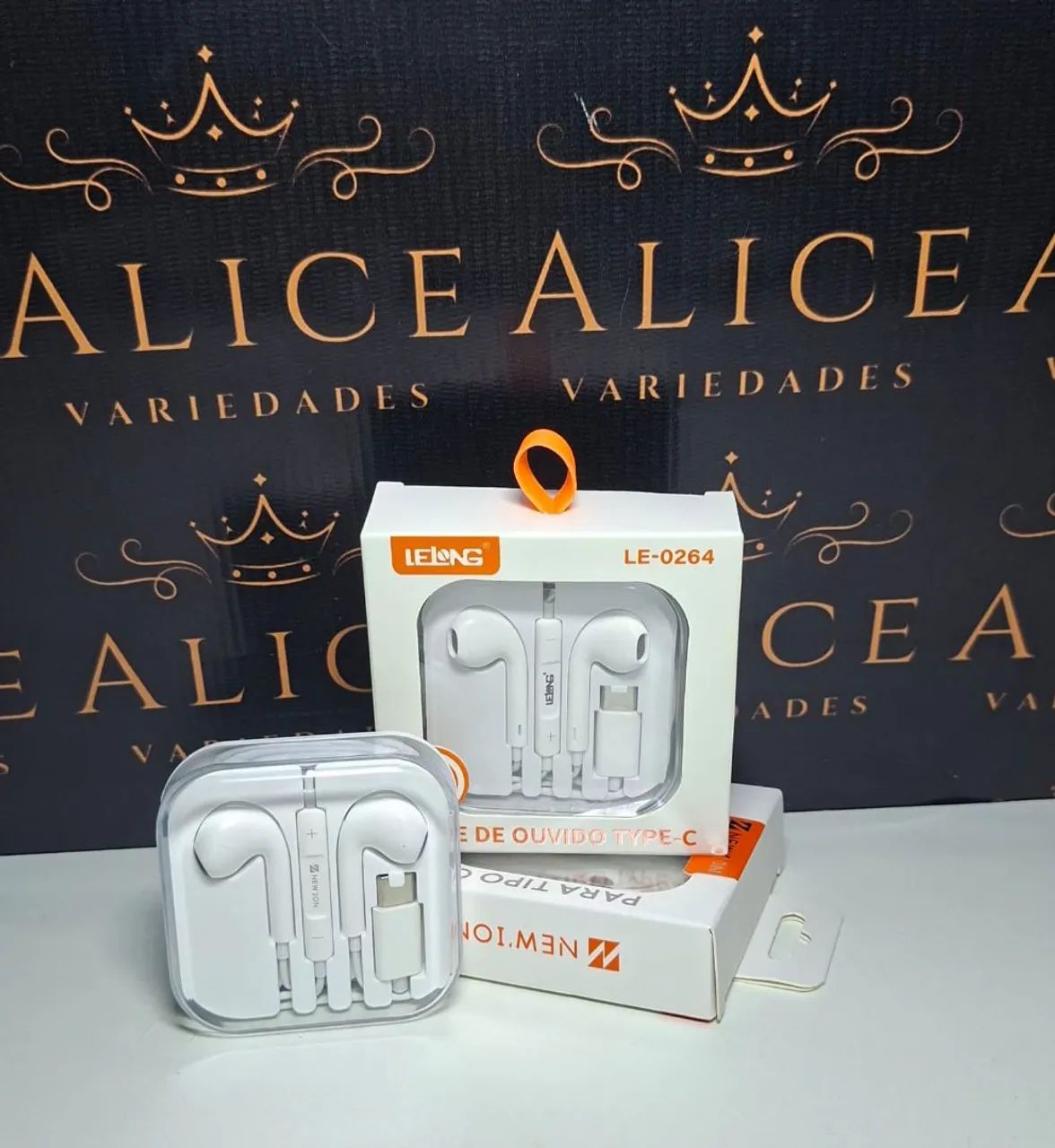 Fone tipo C , com microfone 