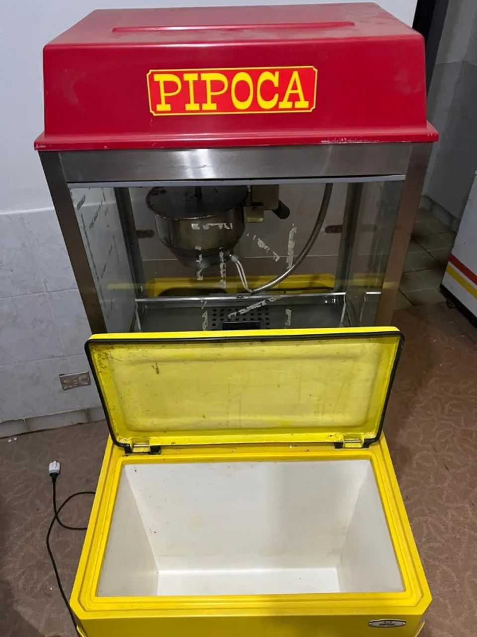 Carrinho de Pipoca elétrico com cooler e bebidas - Foto 3