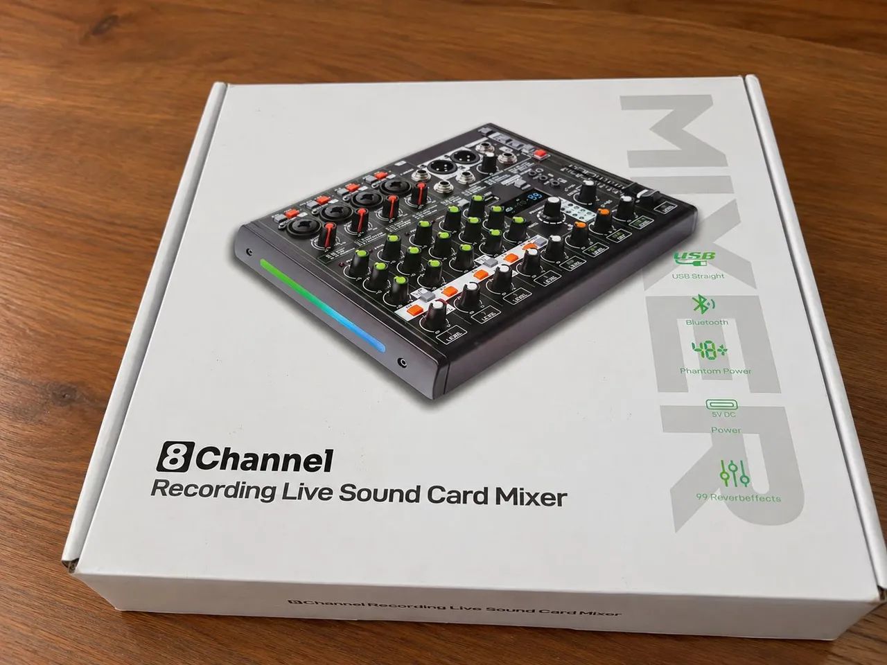 Mesa de som VS2PRO V08FX ? 8 canais