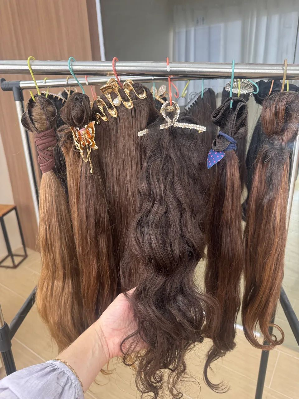 Mega Hair em telas castanho brasileiro  - Foto 4