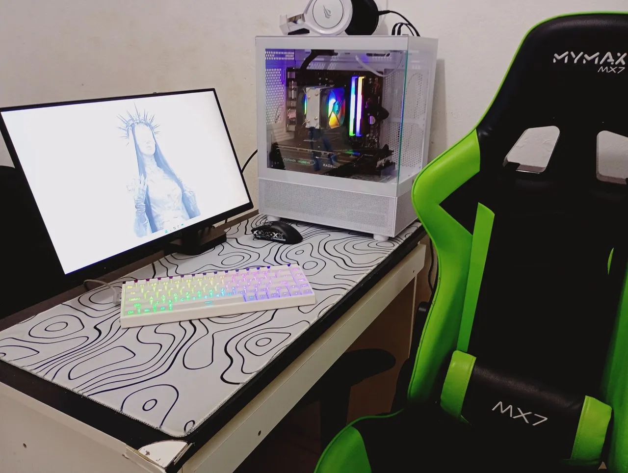 PC GAMER COMPLETO, MONITOR, PERIFERICOS, CADEIRA E MESA!