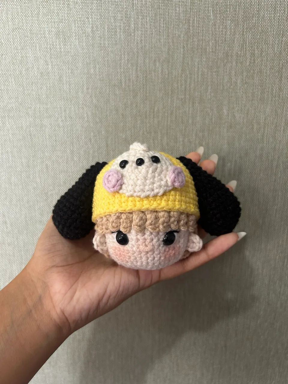 Chaveiro Jimin BTS amigurumi 