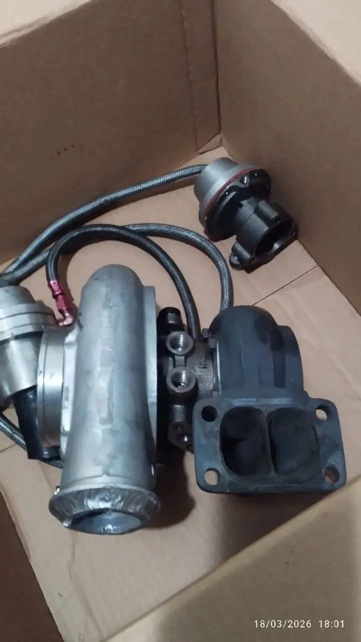 Turbina HOLSET by TurboEX .70 Pulsativa + Válvulas e Aeroquip - Foto 5