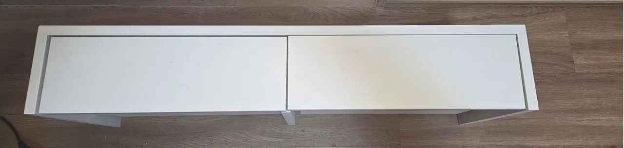 APARADOR PENTEADEIRA CONSOLE SUSPENSO LAQUEADO - OFF WHITE - Foto 4