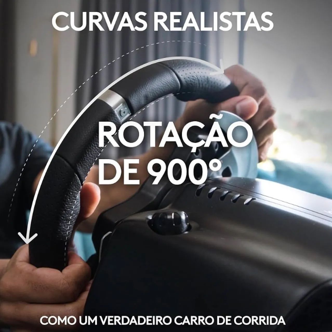Volante Logitech G920 Driving Force e Pedais com Force Feedback para Xbox Series X|S e PC - Foto 3