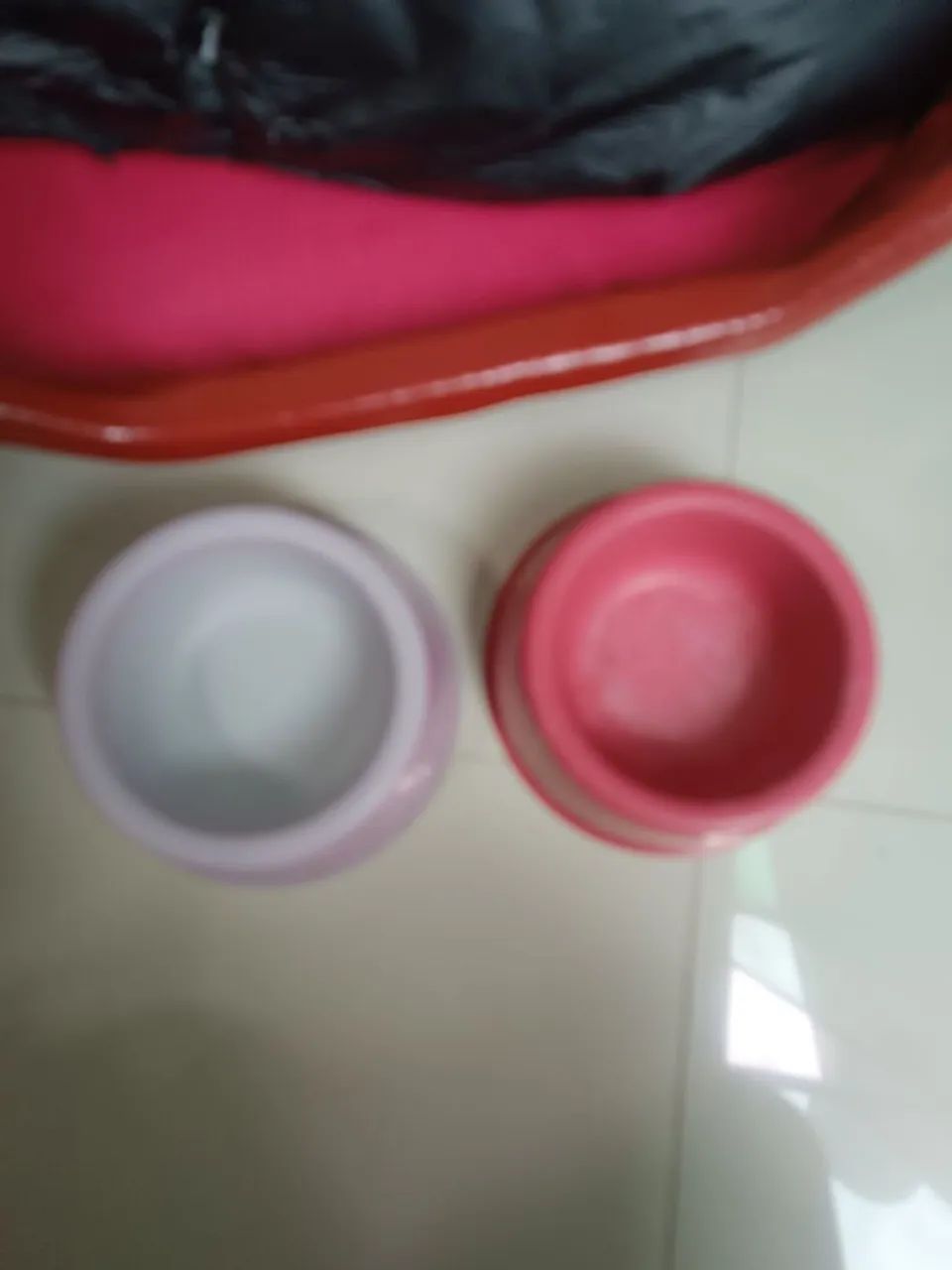 Cama bacia oval + travesseiro impermeável + 2 comedouros - Foto 3