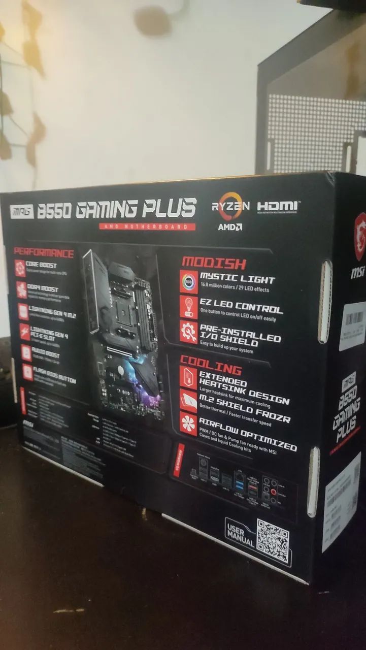 Placa mãe MSI MPG Gamming plus b550 - Foto 2