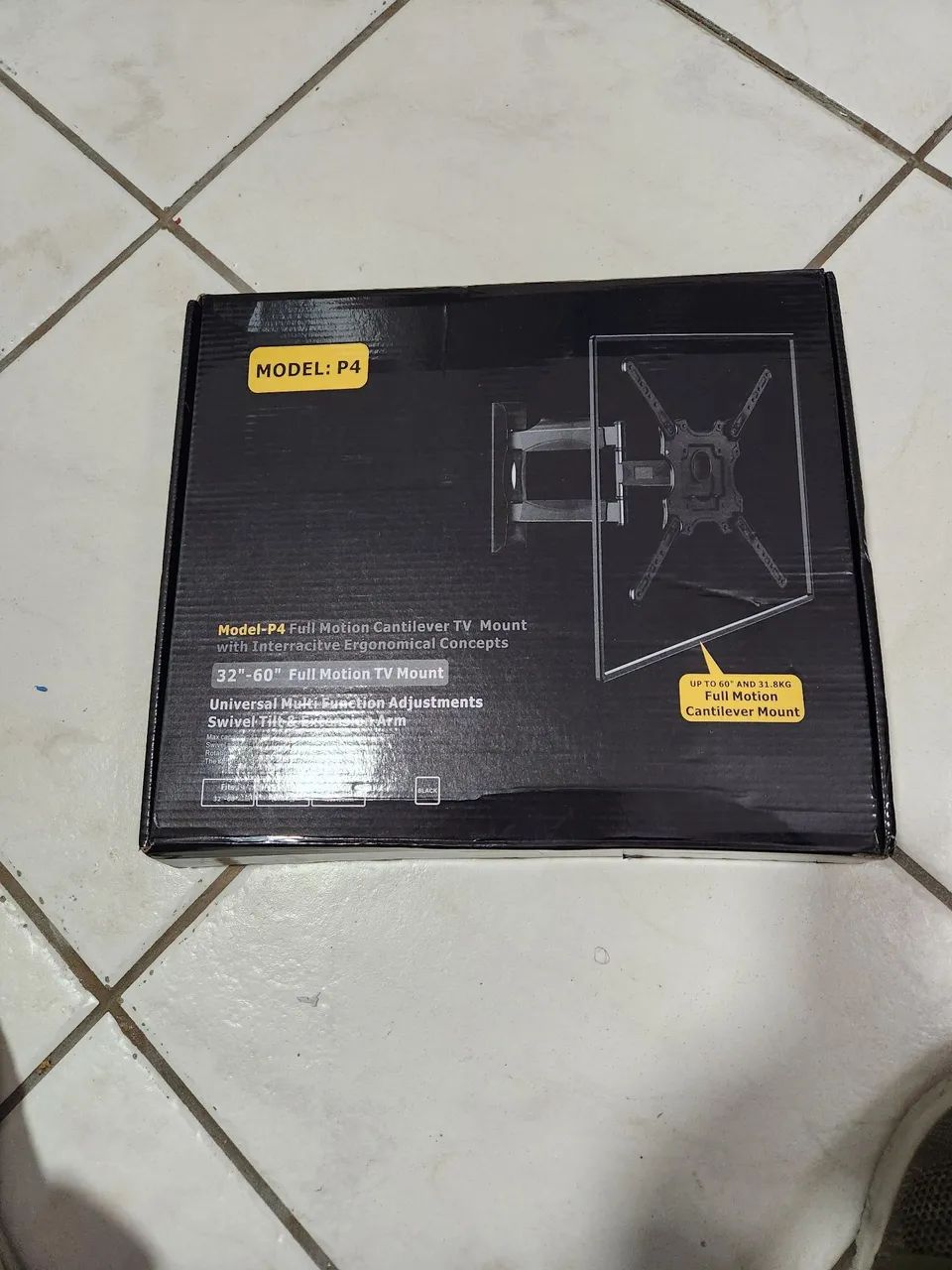 Suporte TV articulado parede/painel de 32 a 60 polegadas Braço longo 50 cm