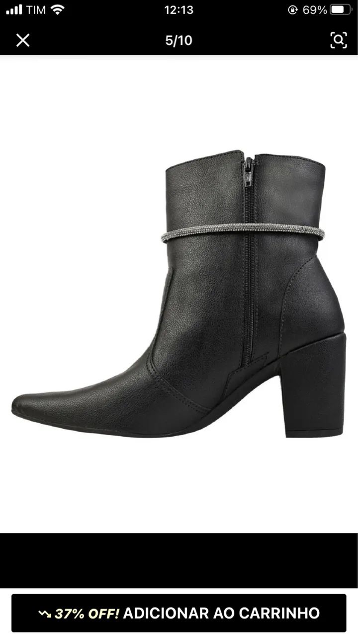 Bota coturno cano médio  - Foto 3
