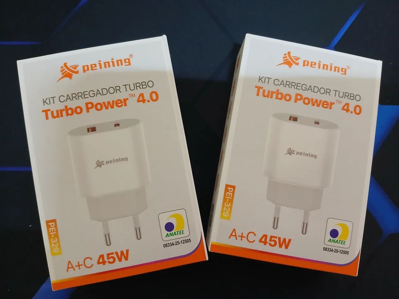 Carregador Duplo Usb+usb-c 45w Compativel iPhone Android Branco - Foto 3