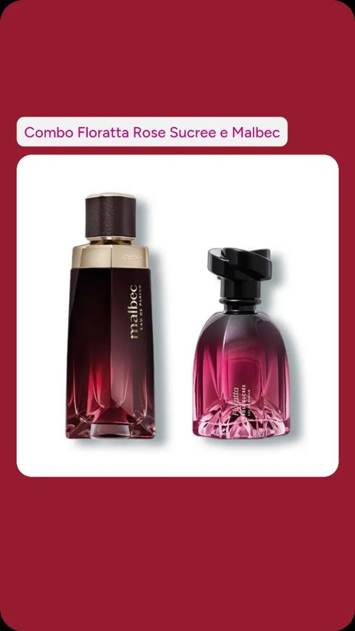 Combo Floratta Rose Sucree e Malbec