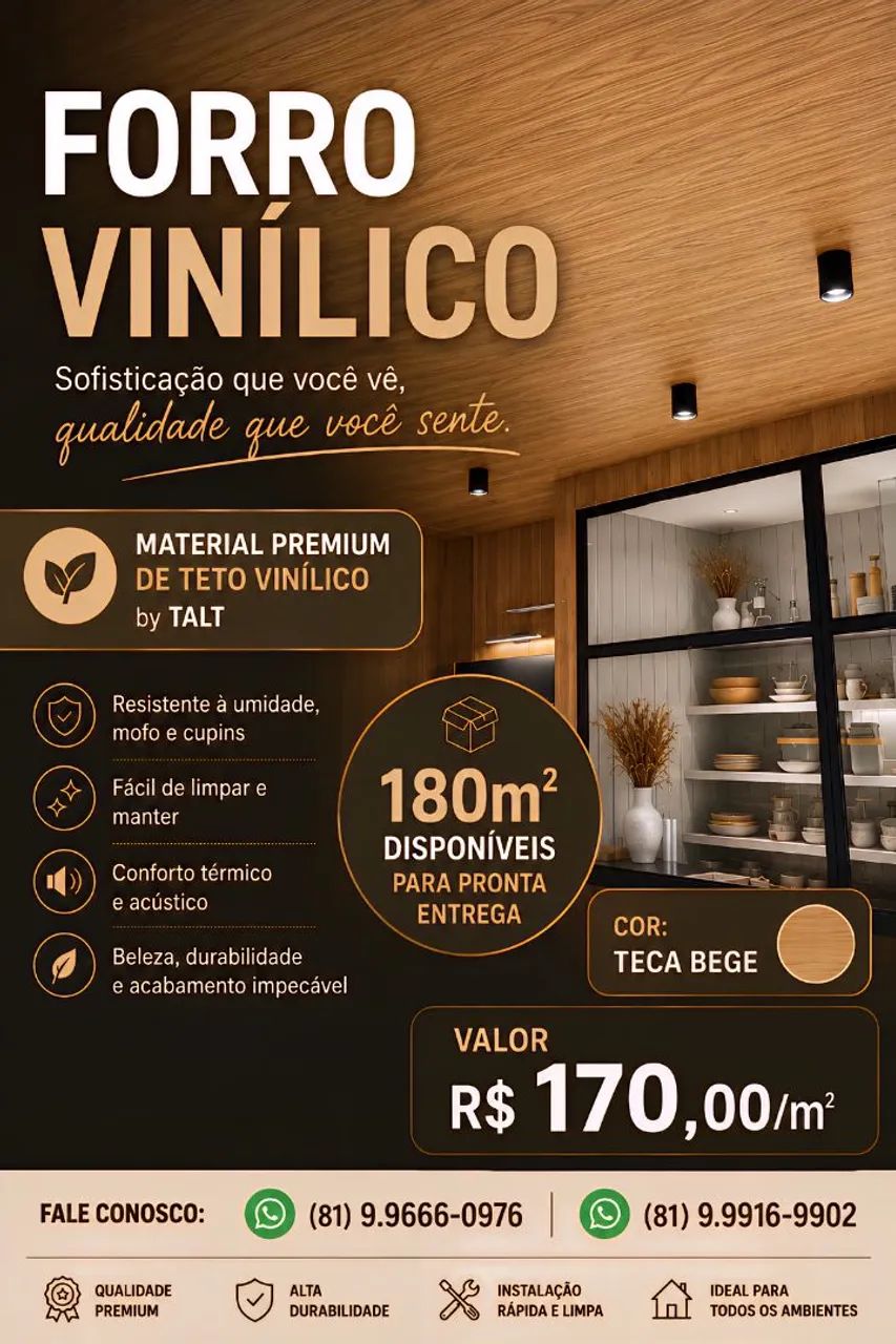 Forro Vinílico Premium by Talt