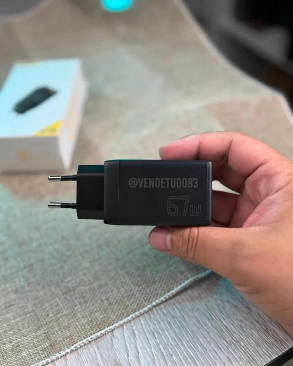 Carregador Essager 67w compacto, 1 usb 2 usb c - Foto 5