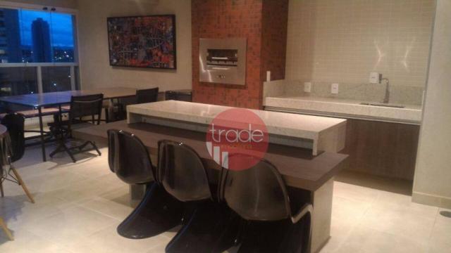 Flat com 1 dormitório para alugar, 44 m² por r$ 1.800,00/mês - bosque das juritis - ribeir - Foto 9
