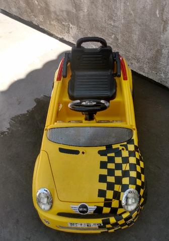 Carrinho elétrico mini cooper
