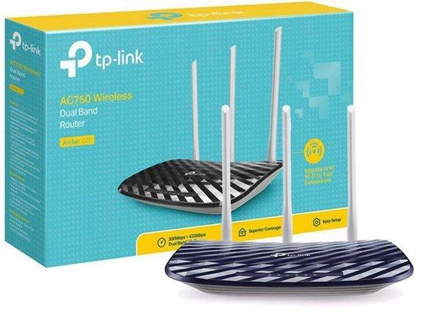 Roteador TP-Link Archer C20 AC750 433Mbps em 5.GHz + 300Mbps em 2.4GHz Novo na cx