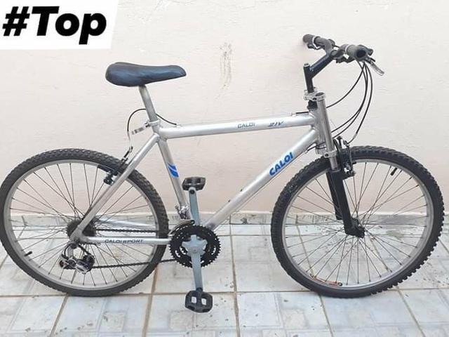 Bicicleta Caloi de alumínio