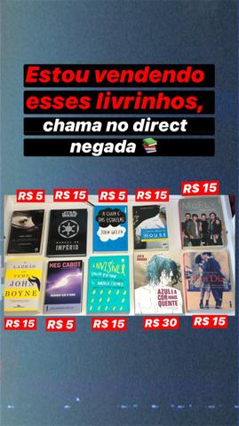 Vendo livros bem baratos