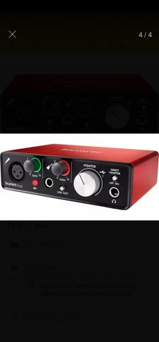 Interface Áudio Scarlett Solo USB (2a Geração) FOCUSRITE - Foto 3