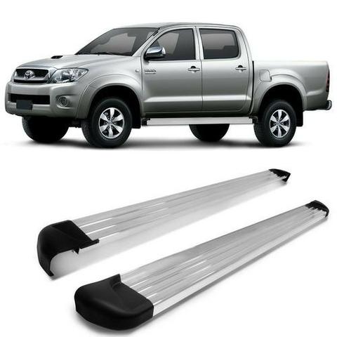 Estribo Plataforma de Alumínio Preto e Anodizado - Toyota Hilux 2005 à 2019 - Foto 2