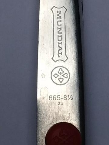 Tesoura de picotar Mundial - 21cm - Semi nova - Foto 2