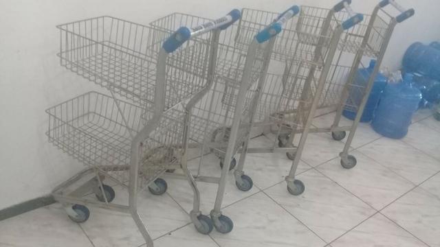 Carrinho supermercado 2 andar