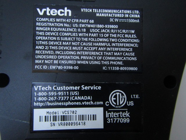 Telefone de Conferencia VTech Eris Station VCS702  - Foto 5