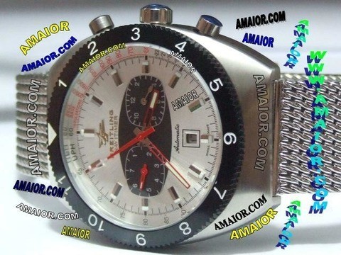 Relogio Breitling Datora Prateado 46mm Automatico