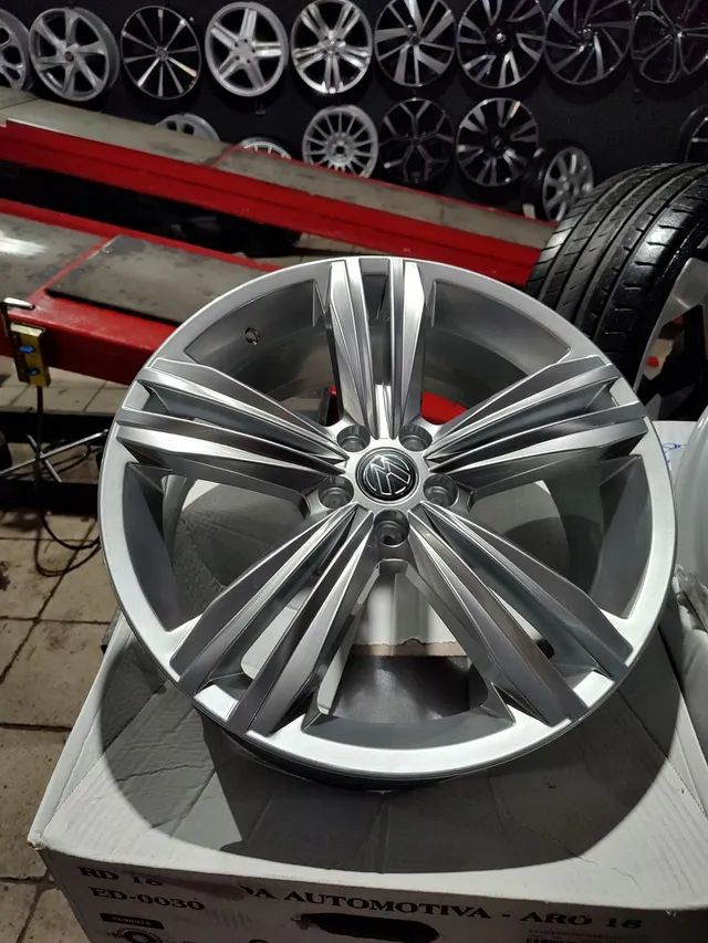 Aro 18 tiguan e LINE em 10 xsem juros furacão 5x100