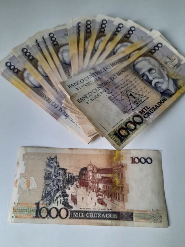 Cédula antiga serie inteira 1000 cruzados - Foto 3
