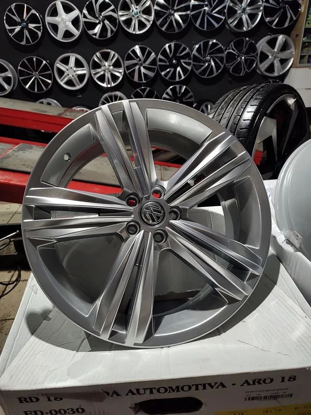 Aro 18 tiguan e LINE em 10 xsem juros furacão 5x100 - Foto 2