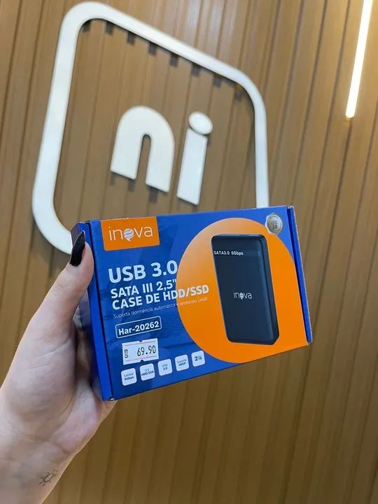 Case para HD/SSD SATA III 2.5" USB 3.0 Inova