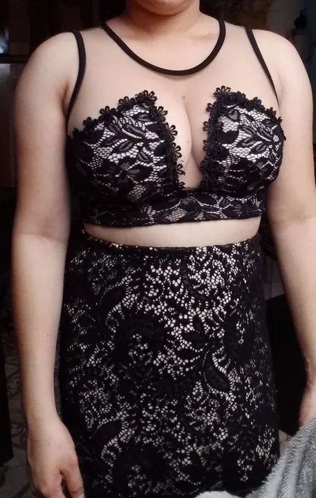 Conjunto preto de renda - Foto 3