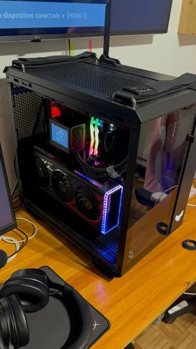 Placa De Vídeo RTX 4070 12gb OC Asus ROG (impecável) - Foto 3