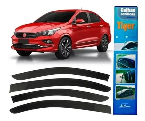 Calha Chuva Defletor Fiat Cronos Todos 4 Portas